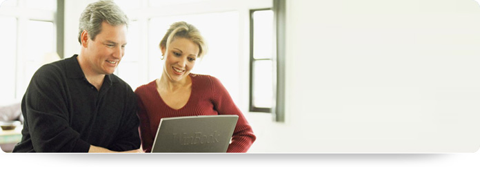 couple with laptop